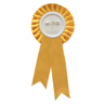 Yellow Rosette w/ Clip