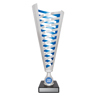 Football Trophy - Citadel Silver / Blue Cup - Trophies & Awards - Trophies