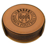 Rawhide Circle Coaster Set