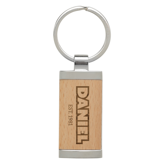 Timber Keychain with Metal!