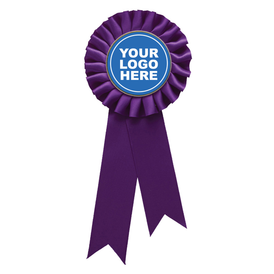 Purple Rosette w/ Clip!