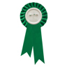 Green Rosette w/ Clip