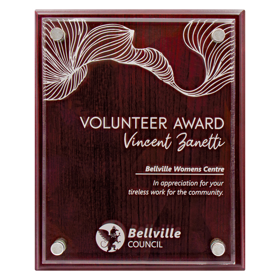 Value Plaque with Acrylic!