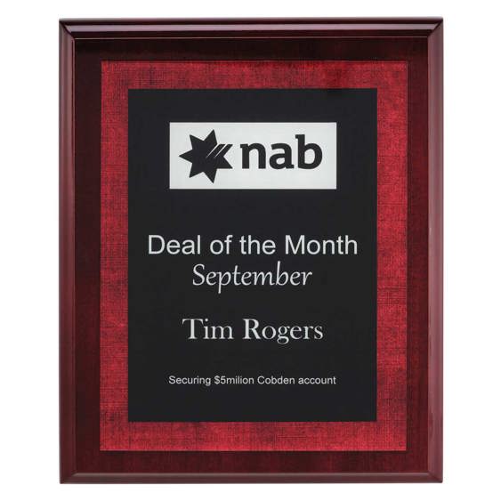 Vivid Red Plaque!