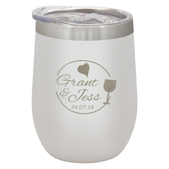 Wine Tumbler White!