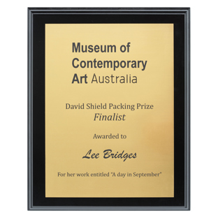 Engraved Plaques - Brushed Gold
