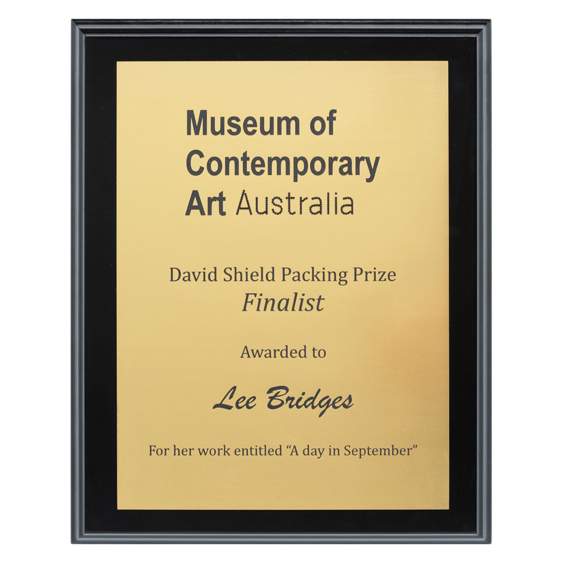 Engraved Plaques - Brushed Gold!