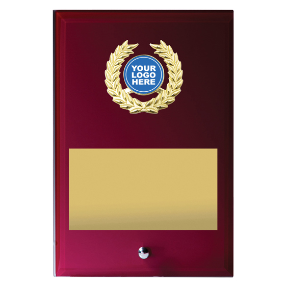 Red Glass Plaque!